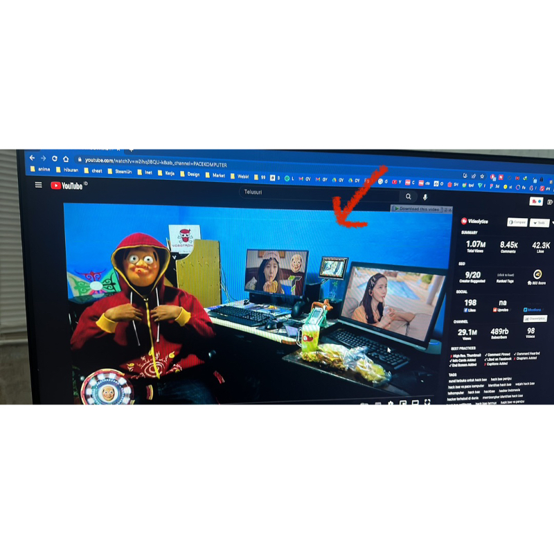 monitor LG 24MK600 Bekas