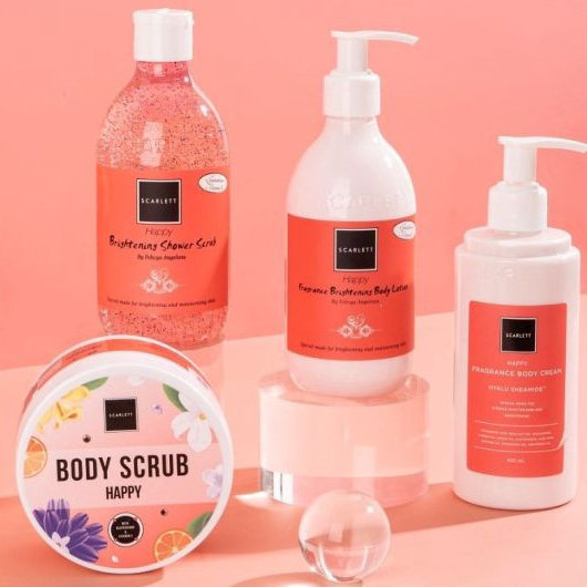 Scarlet Series -  Body Scrub - Facial Wash - Essence Toner - Sea Salt Shampo - Sea Salt Conditioneri Mask Seriously I Mask Mugwork I Body Serum Charming I Body Serum Jolly