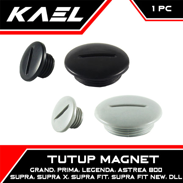 Tutup Magnet Set Grand &amp; Blade &amp; Prima &amp; Supra Fit New X 125 FI GTR &amp; Revo Absolute Hitam Abu Besar Kecil Kancing Baut Baud Block Blok Bak Mesin