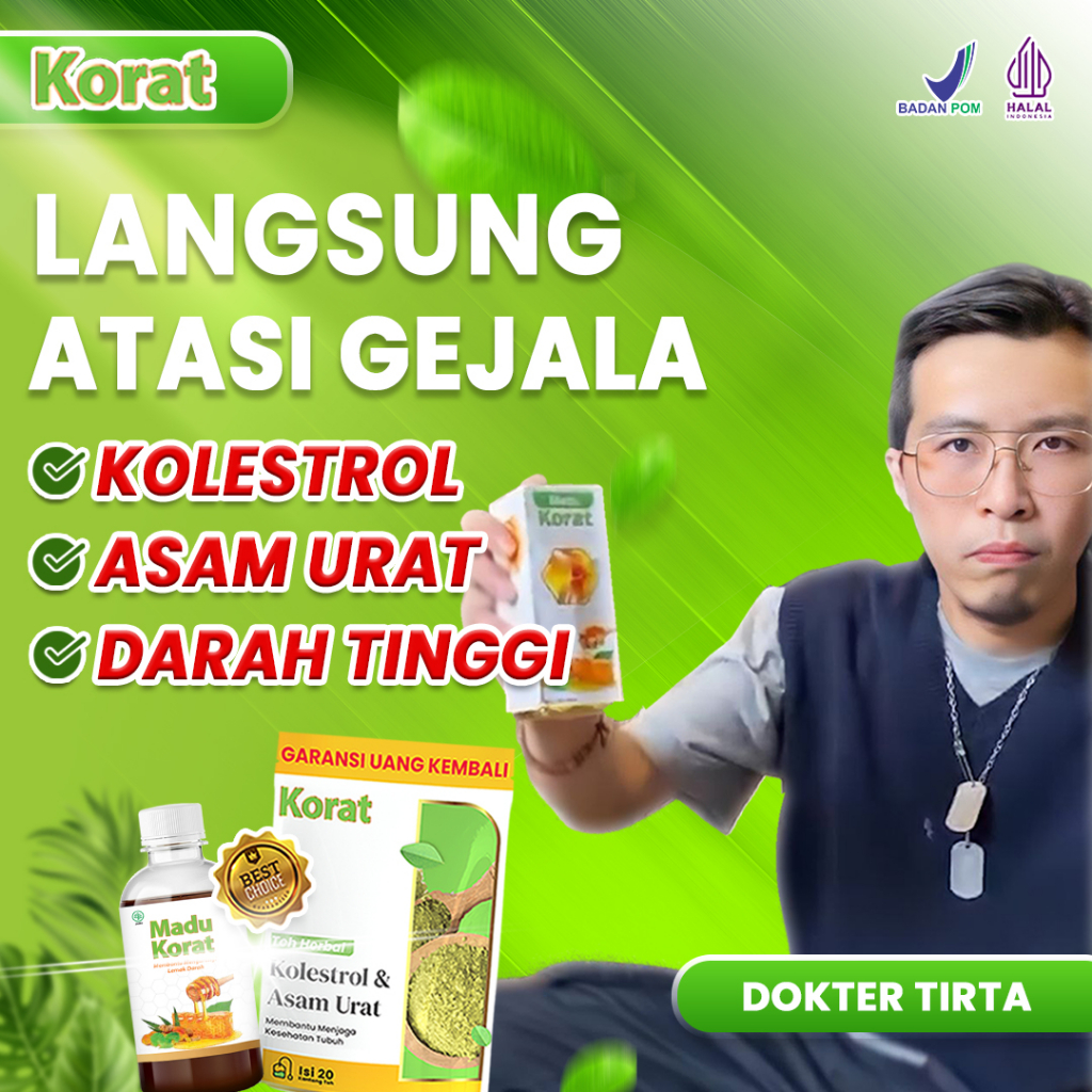 Madu Herbal Penurun Kolesterol Dan Asam Urat Alami (Madu Korat)