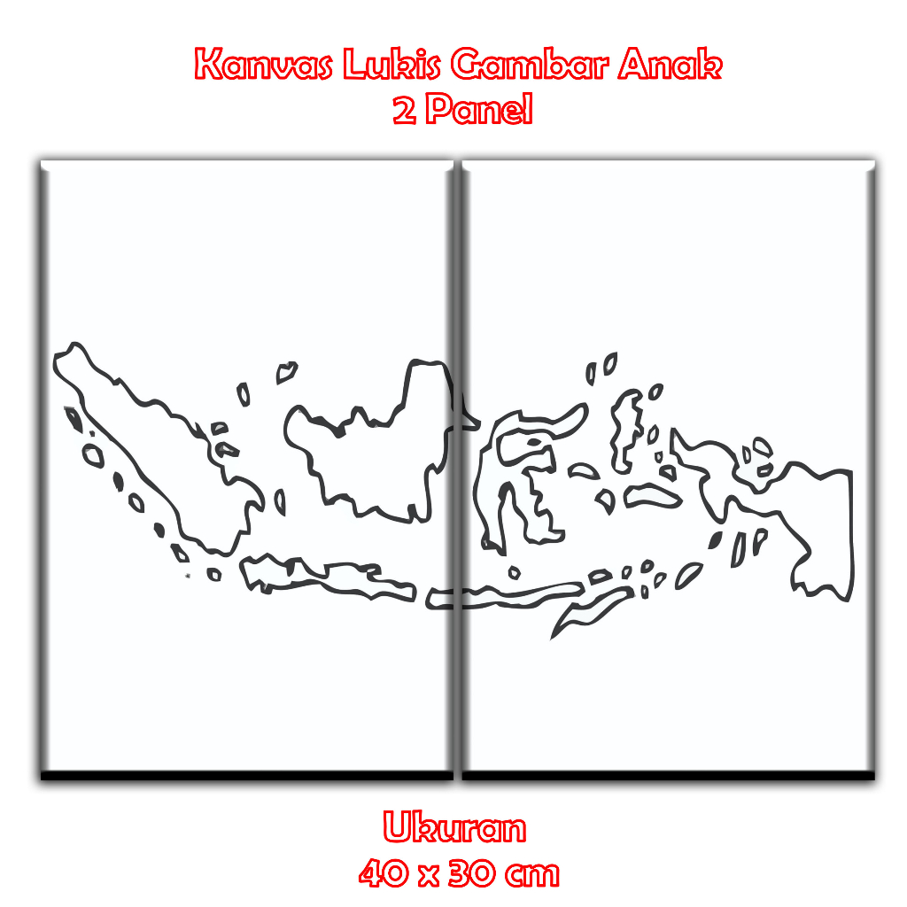 

Kanvas Lukis Gambar Anak Ukuran 20x30 cm 2 Panel Peta
