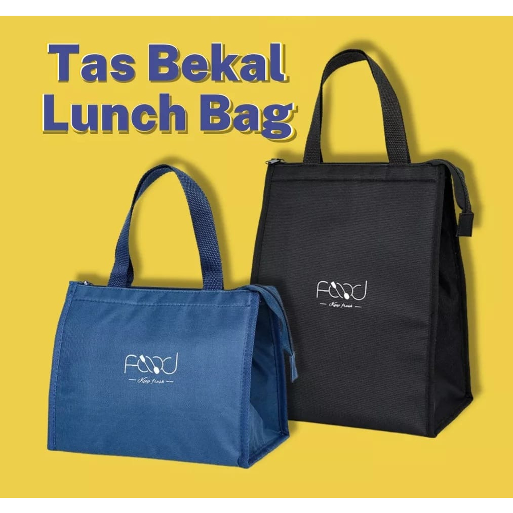 J,T,F LUNCH TOTEBAG FOOD BOX FOIL TAS BEKAL BAG PENYIMPAN MAKANAN TAS BEKAL ANAK MURAH TAS SEKOLAH TAS KULIAH TAS KERJA TAS TRAVELING TERLARIS TOP HANDLE BAG TAS TRAVELING