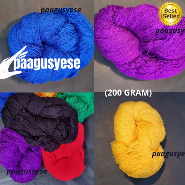 ➰DISCOUNT77➰ Benang Siet / Benang Woll/ Benang Kristik gulungan 400g 1pack /Benang Woll - 4 ons Bena