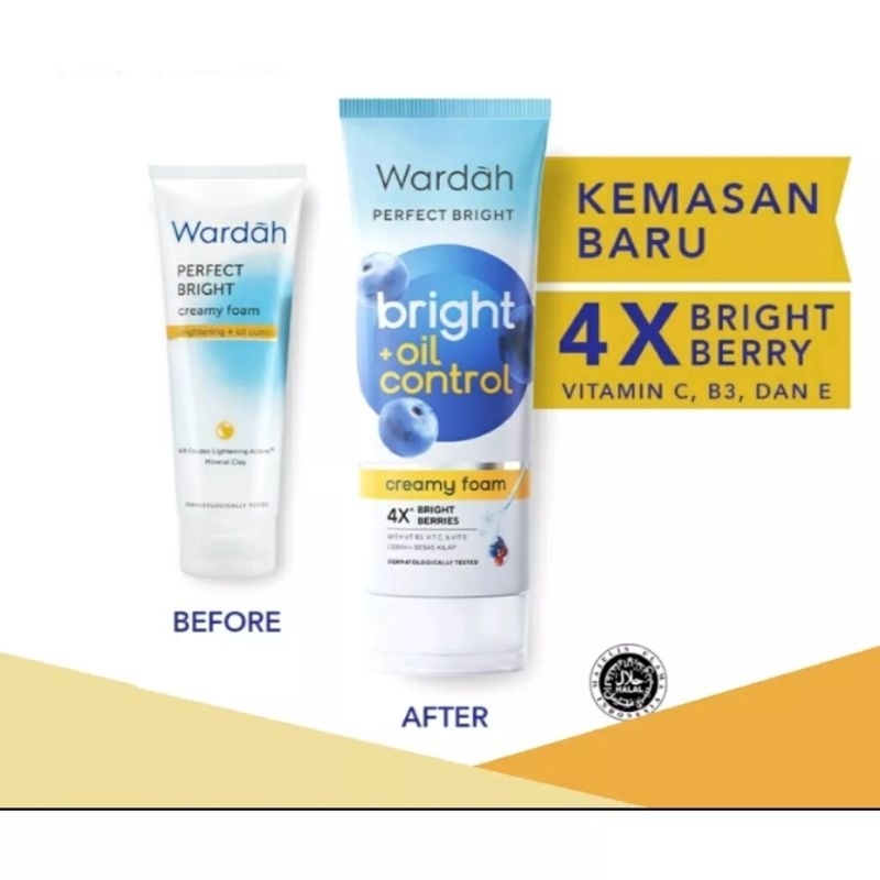 [ Kecil ] Wardah Perfect Bright Creamy Foam Brightening 60ml