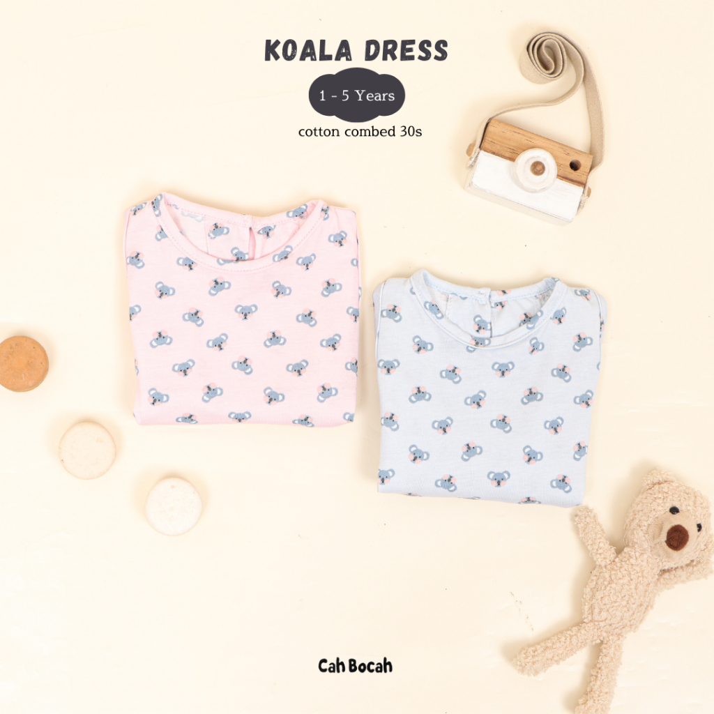 Cah bocah Koala Dress Anak Perempuan