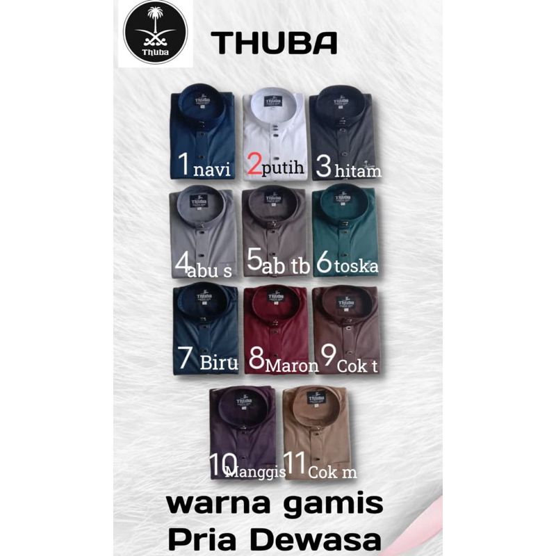 Jubah/Gamis Thuba Polos