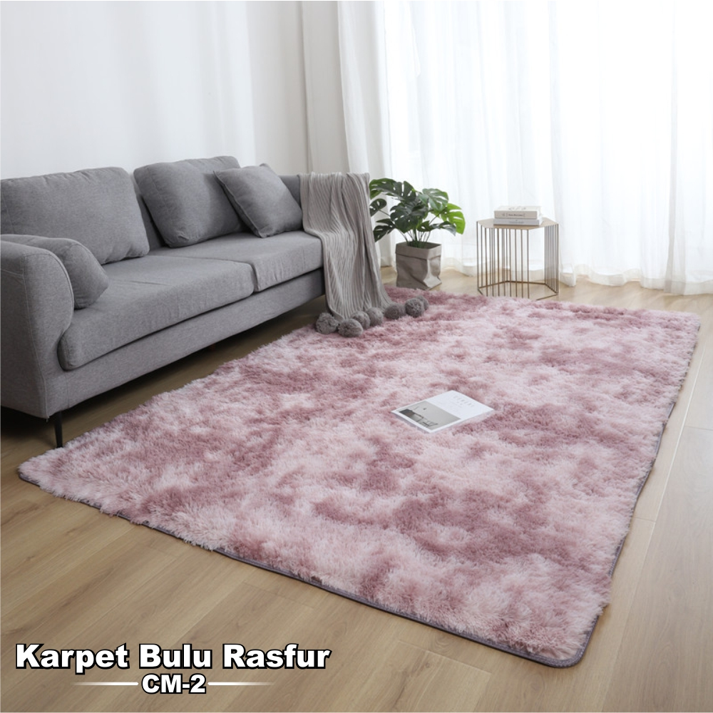 Kualitas Premium Karpet Bulu Anti Rontok Ukuran 90Cm x 150Cm - Worlddekor