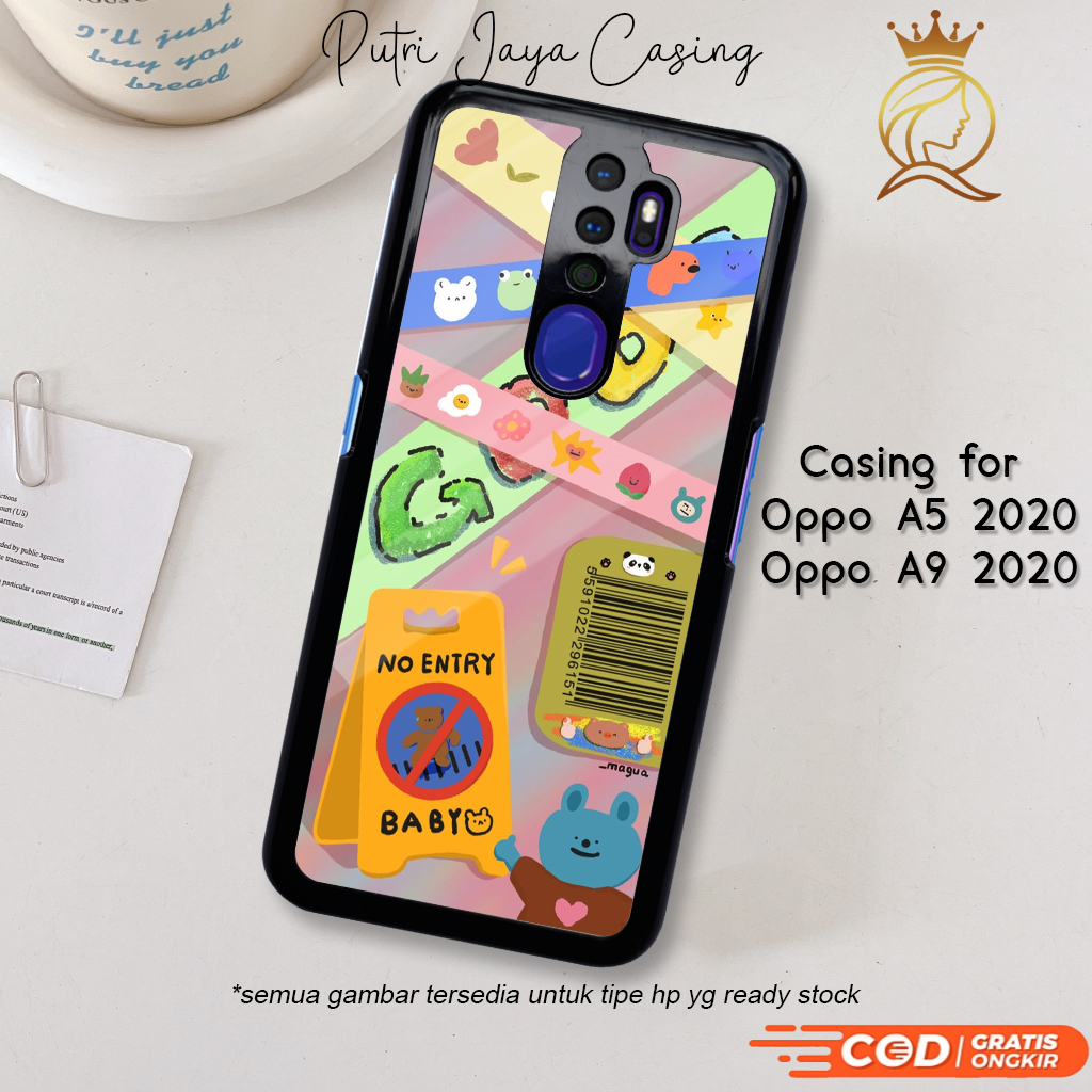 Case Hp Oppo A5 2020 Casing Oppo A5 2020 Motif AESTHESTICKER Casing Terbaru Case Karakter Lucu Casin