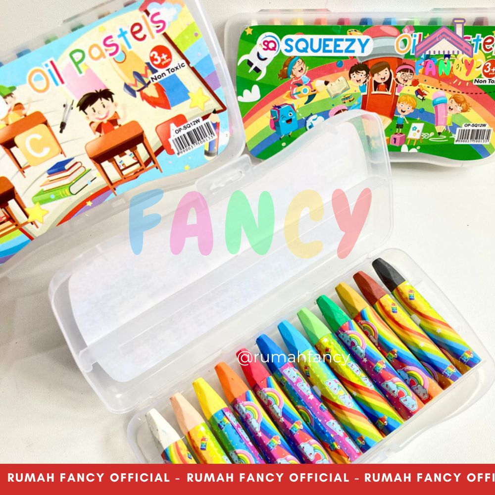 

Crayon Oil Dry Pastels SQUEEZY 24 Warna / Oil Dry Pastel Krayon 12 Warna sequezzy Box Plastik Jinjing