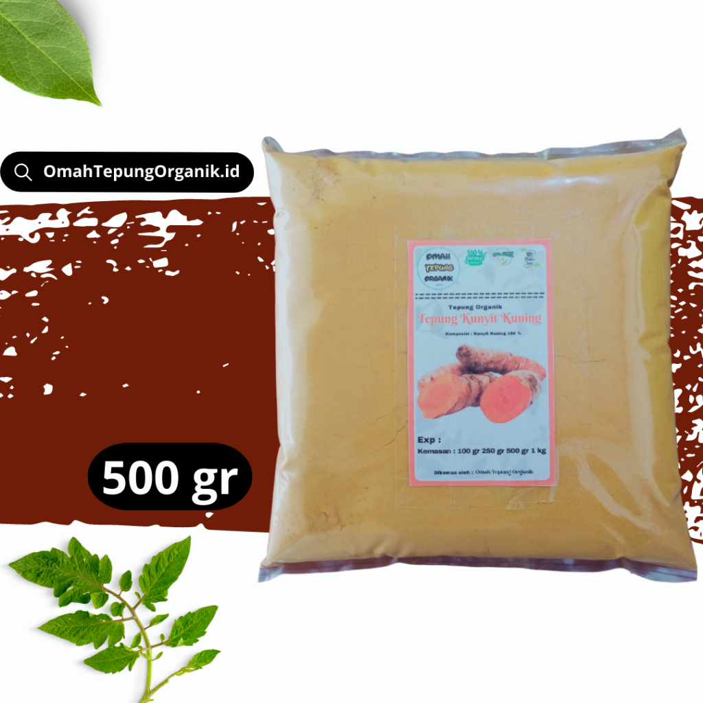 

Tepung Kunyit Kuning 500 GRAM/Bubuk Kunyit Kuning 500 GRAM/Serbuk Kunyit kuning/Turmeric yellow