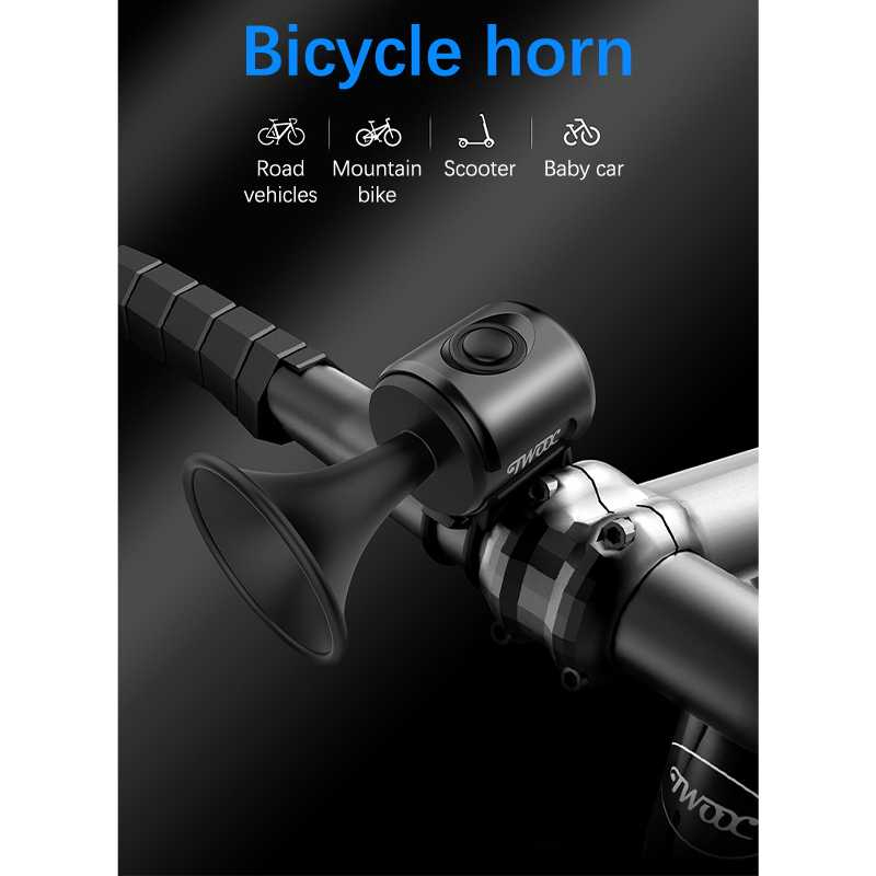 Klakson Bel Sepeda Elektrik Bike Scooter Loud Horn 120dB Bel Sepedah Suara Jelas Material Waterproof Berkualitas