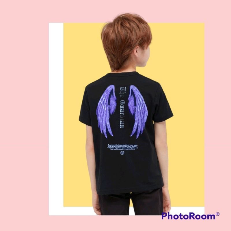 KAOS BAJU ANAK MOTIF ANGEL WINGS SAYAP ABG TANGGUNG