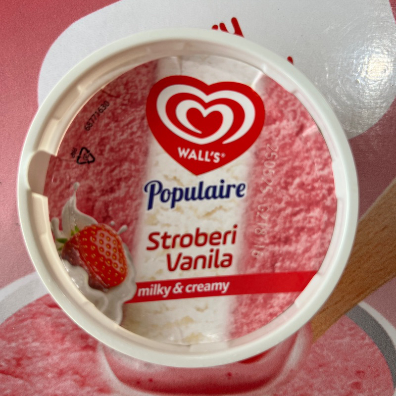 

Es Krim Walls Populaire Strawberry