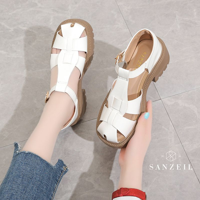 RYX - Calliete Charm Sepatu Gesper Hak Wanita Fashion Casual / Jalan-Jalan - Ori Import