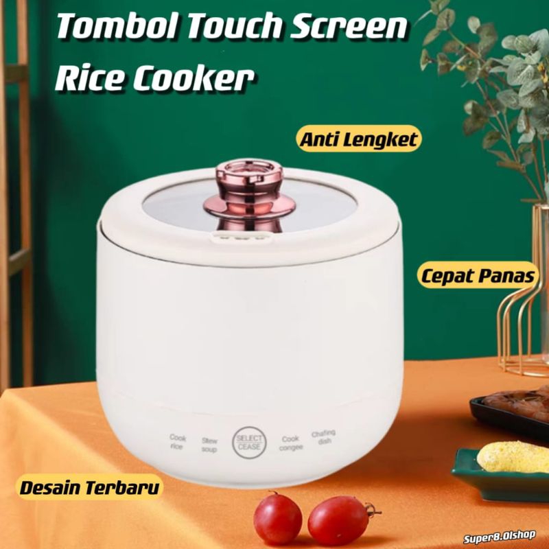 Rice Cooker Mini 1.6L / Penanak Nasi 1-4 Porsi / Magic Com Anti Lengket / Rice Cooker Penanak Nasi Elektronik⭐ Super8 ⭐
