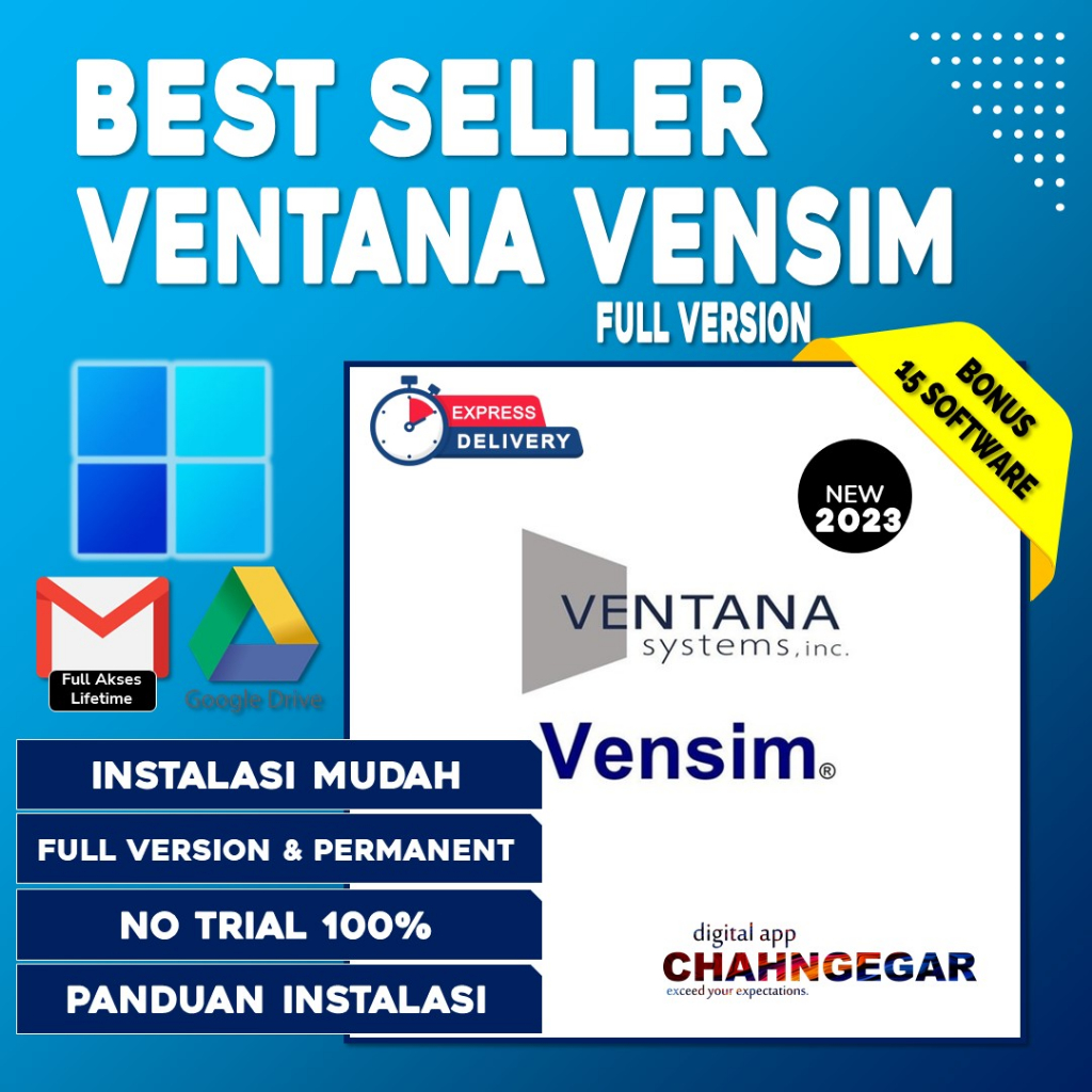 Ventana Vensim PLE 7.3.5 + DSS Full Version Software Simulasi Dinamis