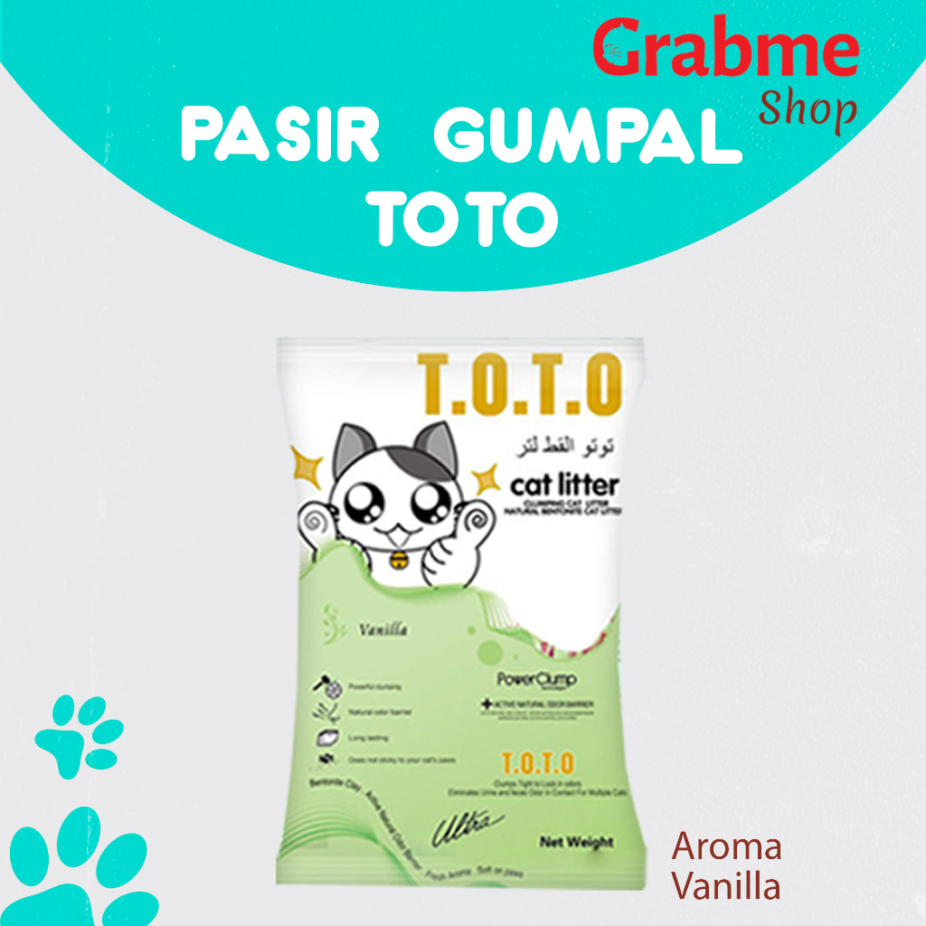 Pasir Kucing gumpal wangi TOTO All Variant 25 Liter / 20 kg (GRAB GOSEND)