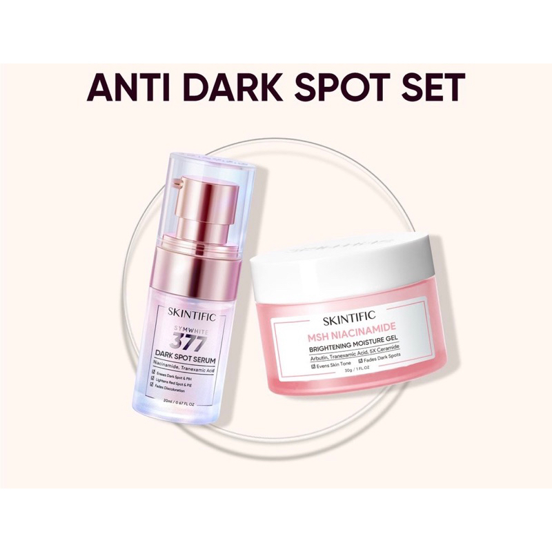SKINTIFIC 2PCS Set Brightening & Anti Dark Spot Paket Skincare Symwhite 337