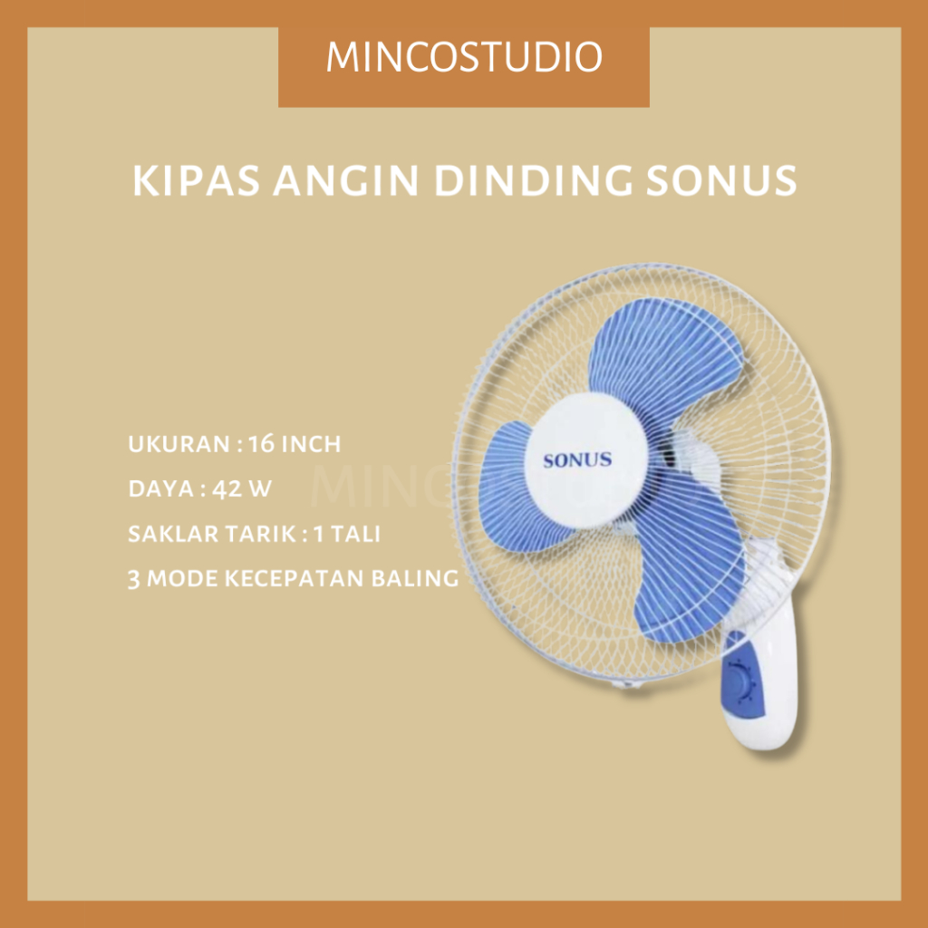 [VIA INSTANT] KIPAS ANGIN DINDING / KIPAS DINDING 16 INCH / KIPAS ANGIN DINDING 16 INCH