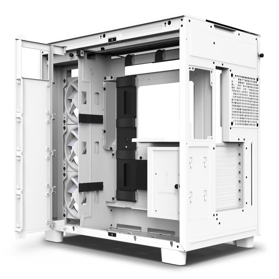 Casing NZXT H9 Elite White - ATX Mid Tower Airflow Case