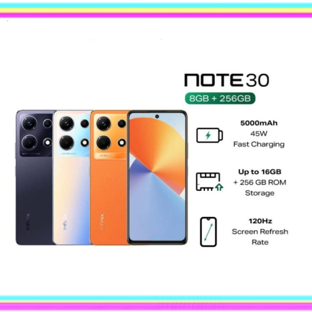 INFINIX NOTE 30 8/256 NFC &amp; INFINIX NOTE 30 PRO NFC 8/256 NEW GARANSI RESMI