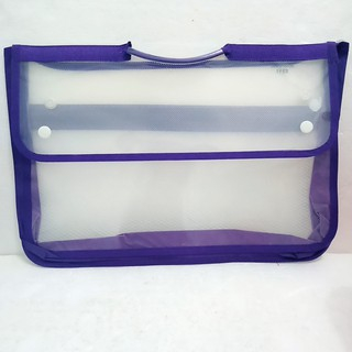 map dokumen plastik reseleting gagang/Tas seleting jaring plus gagang