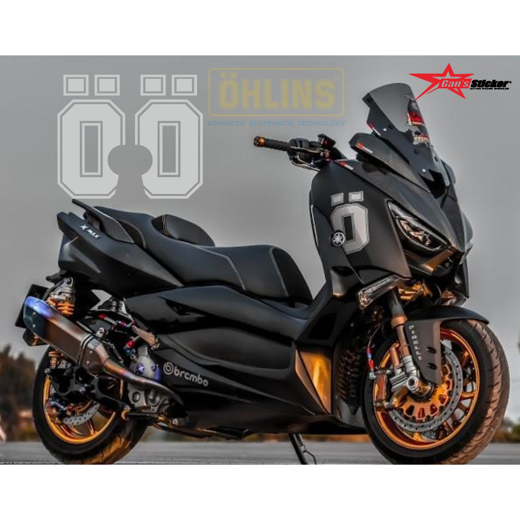 sticker yamaha xmax ohlins