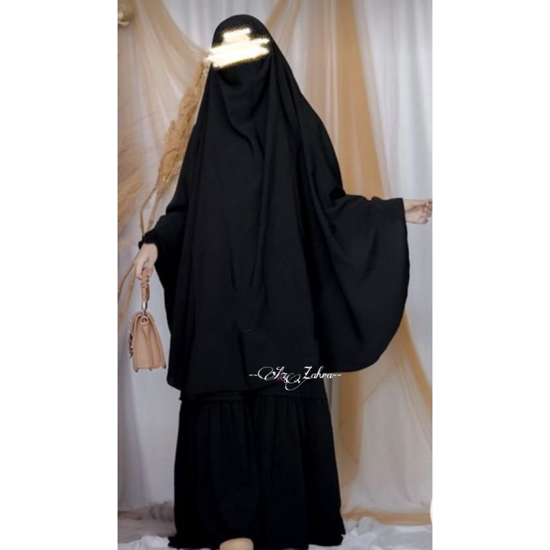 French khimar Airflow Crinkle