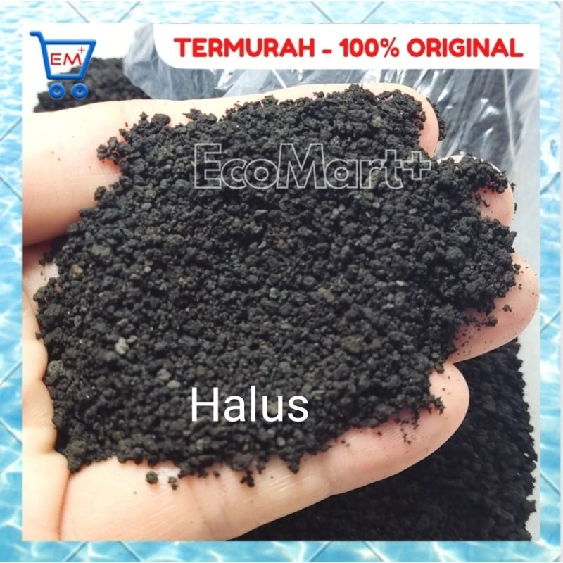 Pasir Malang Hitam Halus dan Kasar - 1000 gr - aquascape akuarium ikan chana