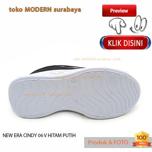 Sepatu anak sekolah sneakers velcro NEW ERA CINDY 06 V