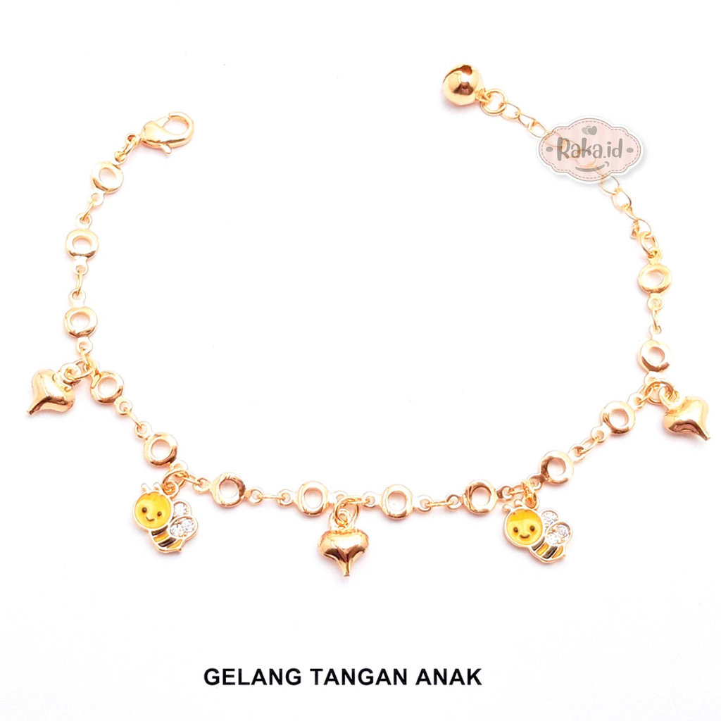 Gelang Anak Perempuan Gelang Tangan Anak Rantai Motif Honey Bee Lebah 1315