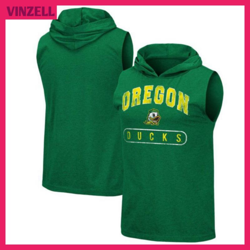 HOODIE SINGLET PRIA TANPA LENGAN SLEEVELEES TANK TOP BIGSIZE JUMBO ( S-6XL ) OREGON DUCK LOGO INISIA