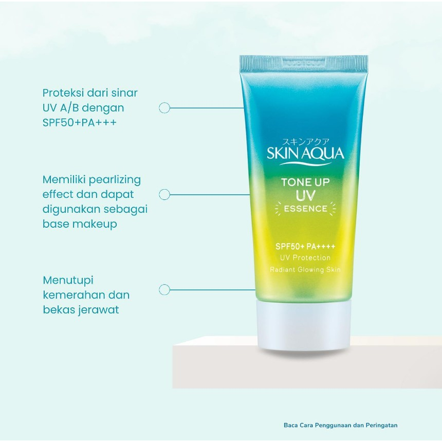 [BPOM] Skin Aqua Tone Up UV MINT Essence 40 gr / Hijau / Skin Aqua SunScreen / MY MOM