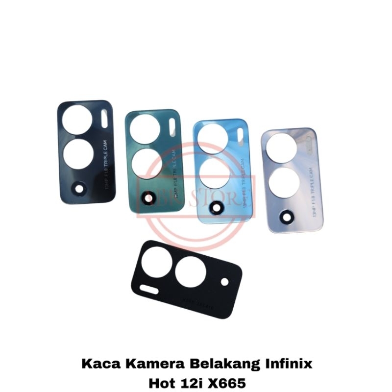 Lensa Camera / Kaca Kamera Belakang Infinix Hot 12i X665, X665B