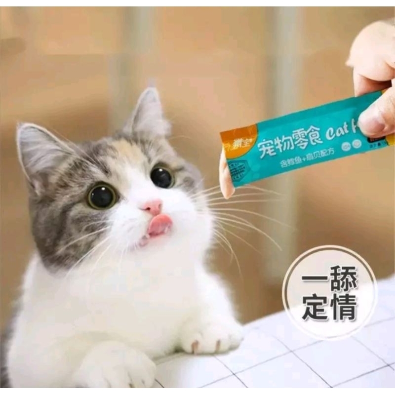 Creamy Treats Snack Kucing 15g Cat Food Makanan Cemilan Kitten Bergizi Shaestore15