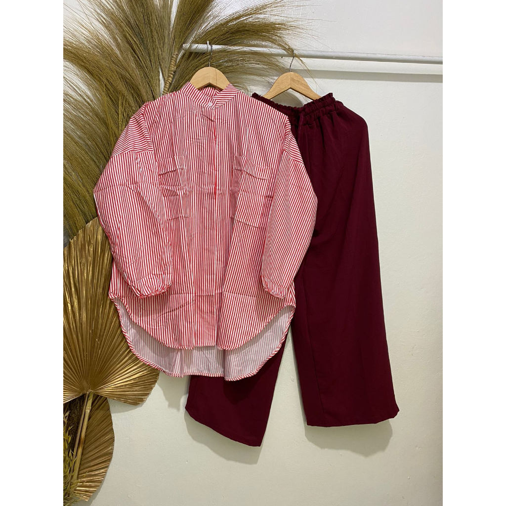 Set cheyra salur jumbo tunik wanita