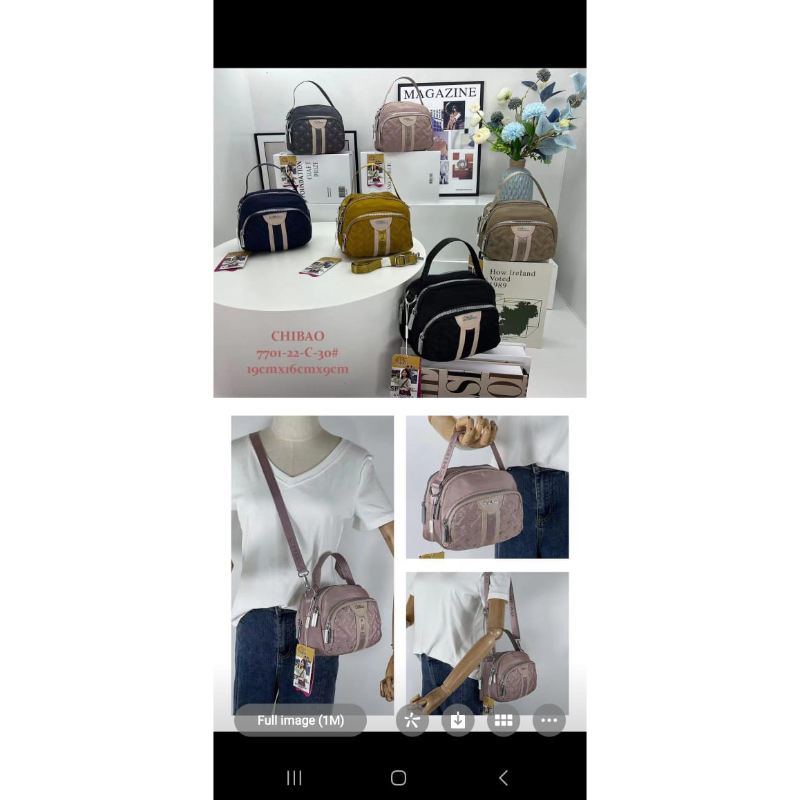 CB7701-22-30C TAS WANITA IMPORT CHIBAO 2in1 JINJING DAN SELEMPANG
