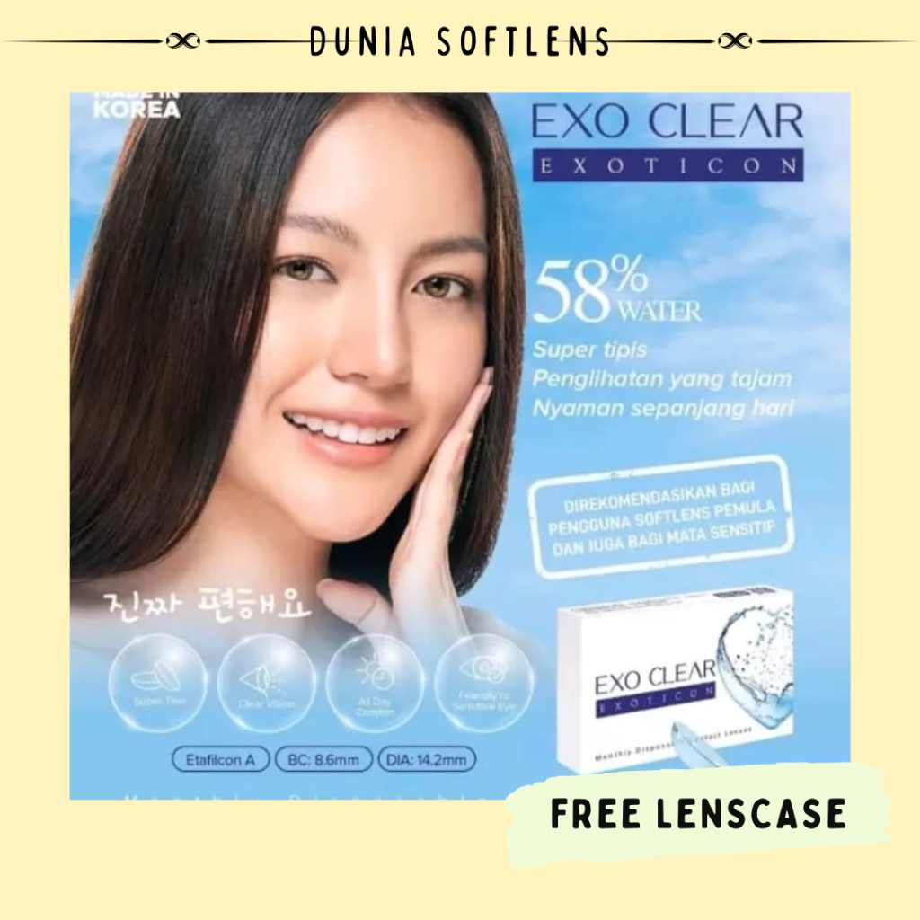Softlens Bening X2 Exo Clear (Monthly) -Mamalens