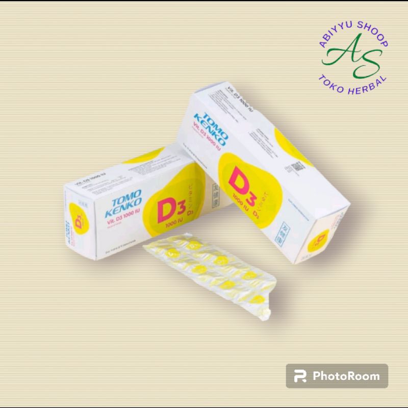 TOMO KENKO vitamin D3 1000 IU  | Vitamin D 1000IU | Kenko Original ( ecer)