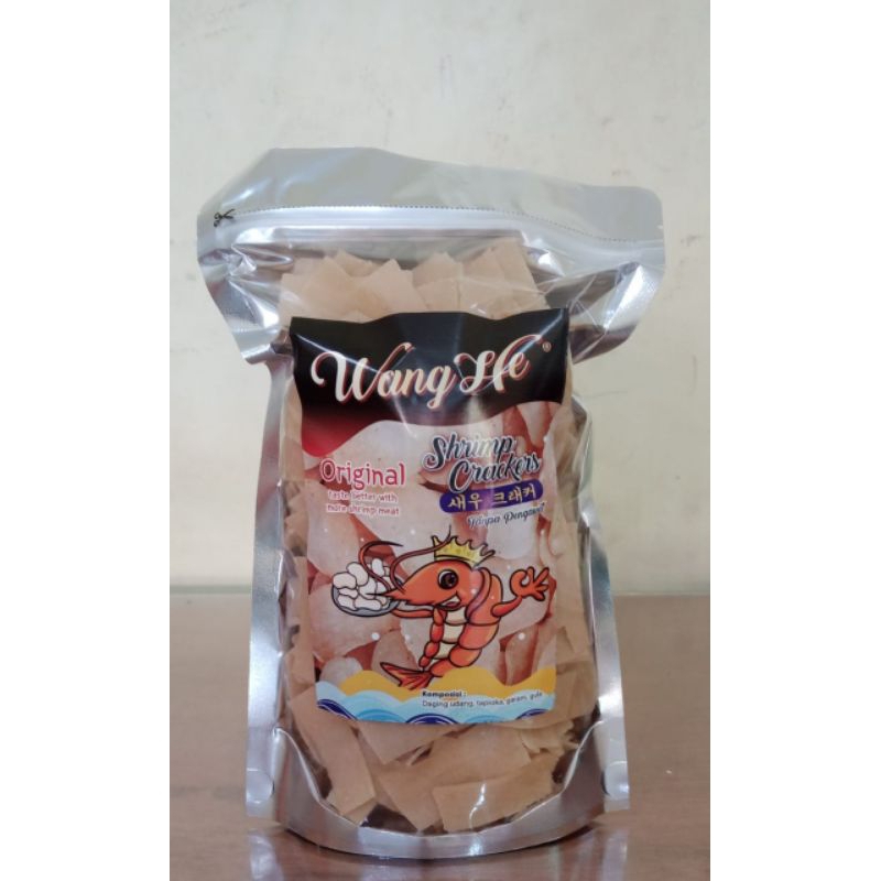 

Kerupuk Udang Wang He 400gr