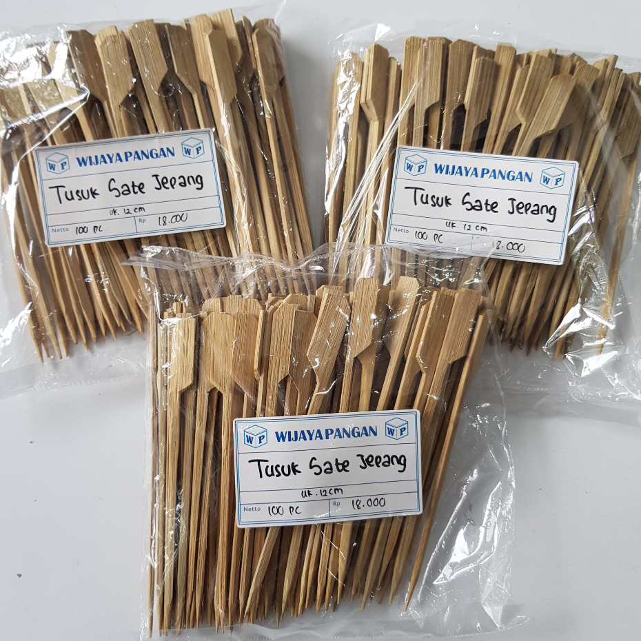 Tusuk Sate Jepang 12cm isi 100 pcs / Tusuk Sate Yakitori Flag / Dayung