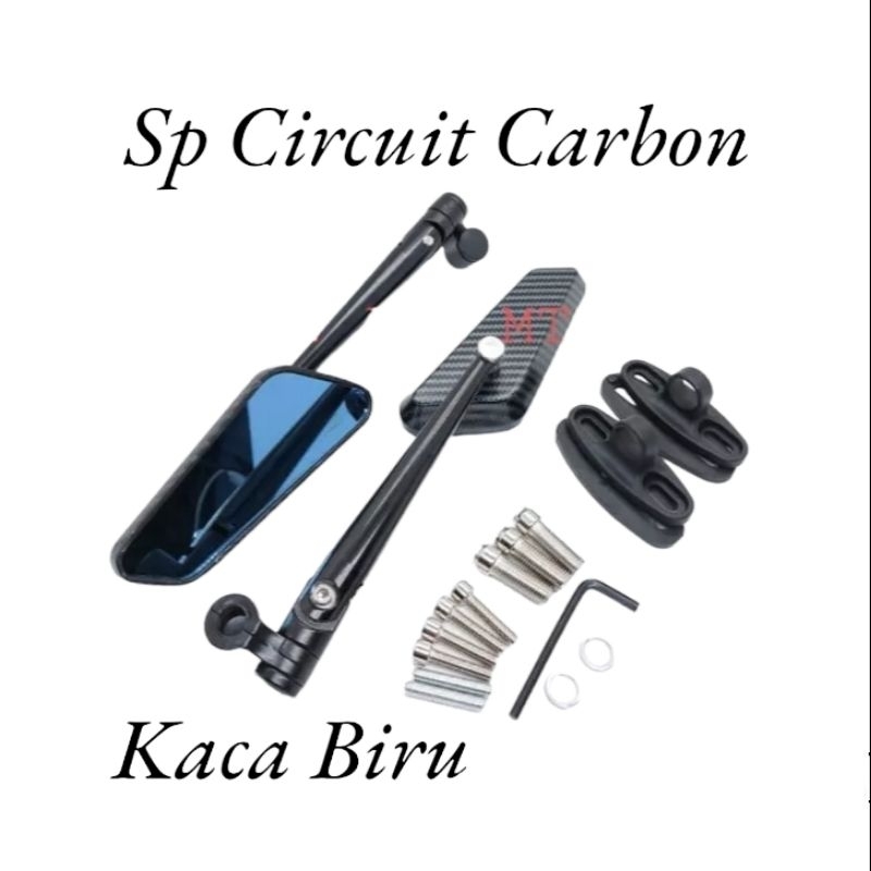 Spion Tomok Circuit Carbon Kaca Biru Nmax Old New Pcx 150 Pcx 160 Aerox Old New CB CBR Ninja R RR R15 V2 V3 Vario 160 ADV 160 Dill Universal Motor