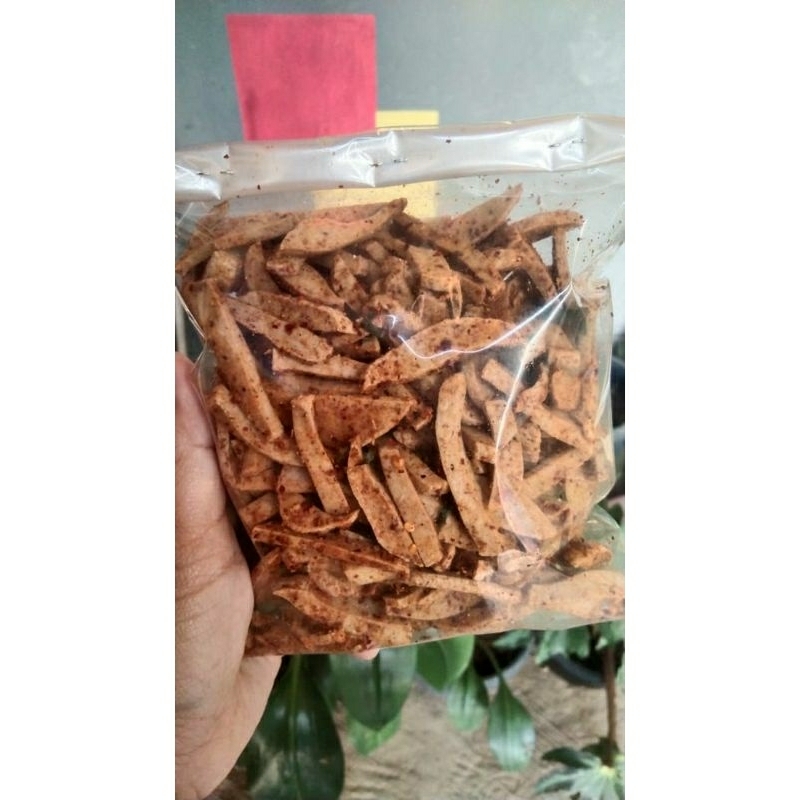 

Basreng gledek extra daun jeruk Cemilan viral Makanan ringan pedas Baso goreng kemsan 100 gram