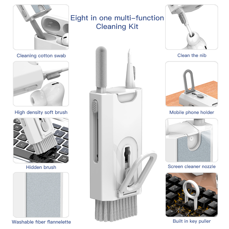 Oaktree 8 in 1 Multifunction Cleaner Kit Pembersih HP Earbud Keyboard