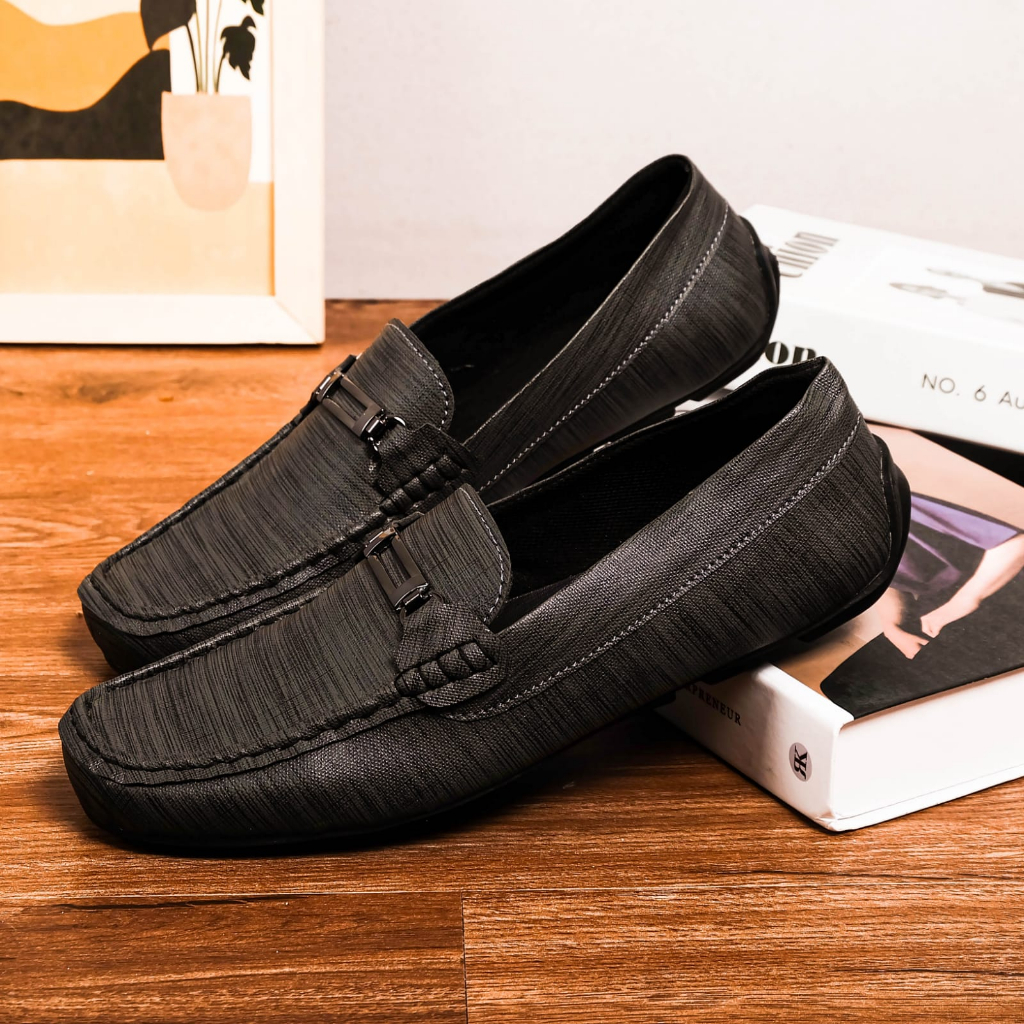 SEPATU PRIA SLIP ON MULES FORMAL MOKASIN &amp; LOAFER MOTIF