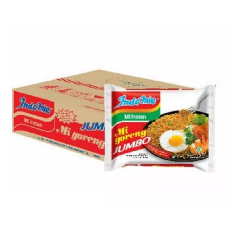 

Indomie goreng jumbo spesial/dus = 24bks