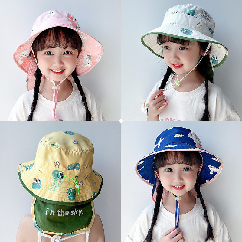 1 2 3 Tahun Topi Import Bucket Panjang Anak Model Star ⭐️ In The Sky