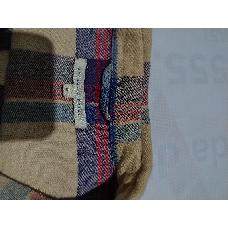 kemeja flanel browny