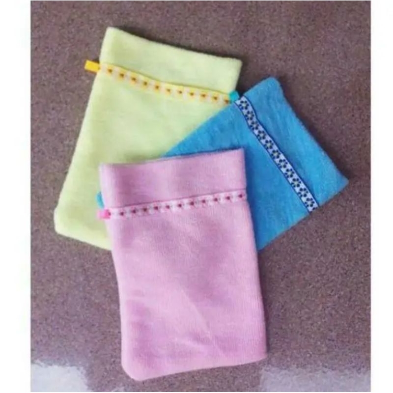 1 Lusin Waslap Bayi Kotak Double Washlap KTK Tebal Dua Lapis / Handuk Bayi Kotak isi 12 Pcs Grosir