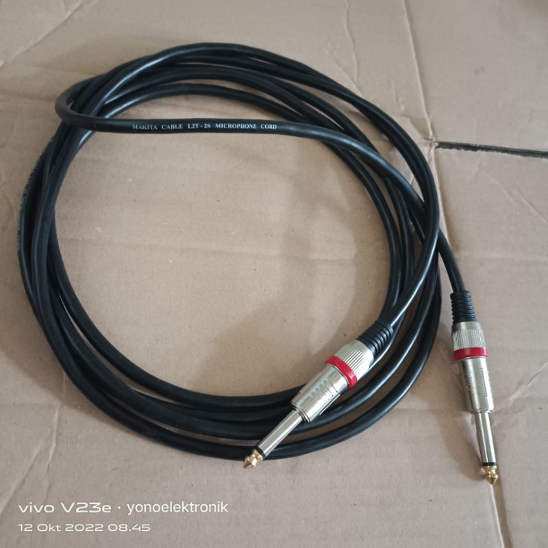 Kabel Microphone makita lentur 2x20/Kabel Mic tinggal pakai panjang 5 meter
